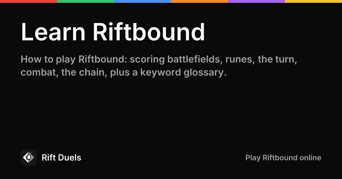 Learn Riftbound | Rift Duels